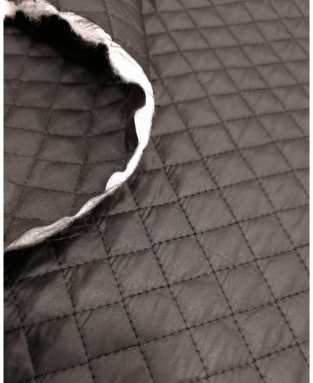Acolchoado Dupla Face Losangos Preto
