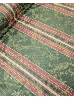 Tecido Jacquard Tons Verde/Vermelho