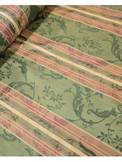 Tecido Jacquard Tons Verde/Vermelho