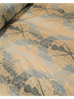 Tecido Jacquard Tons Azul/Creme