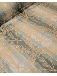 Tecido Jacquard Tons Azul/Creme