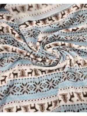 coralina super quente e suave Azul turquesa / castanho