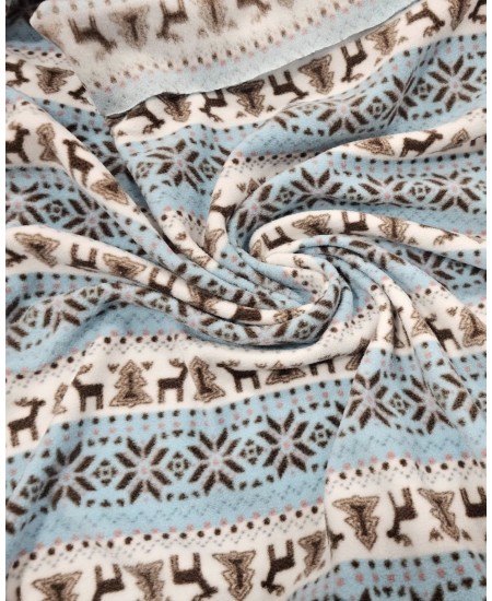 coralina super quente e suave Azul turquesa / castanho