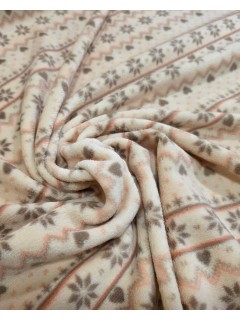 coralina super quente e suave salmão/bege