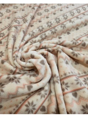 coralina super quente e suave salmão/bege