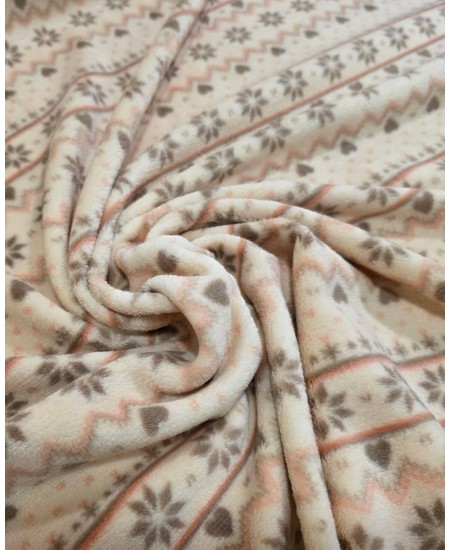 coralina super quente e suave salmão/bege