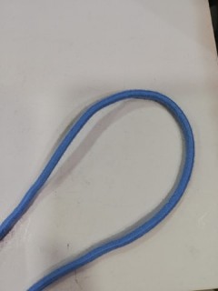 Elástico de Rolinho Azul Claro 3mm Elástico de Rolinho Azul Claro 3mm