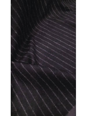 Fazenda Lã Azul escuro risca giz cinza Fazenda Lã Azul escuro risca giz cinza