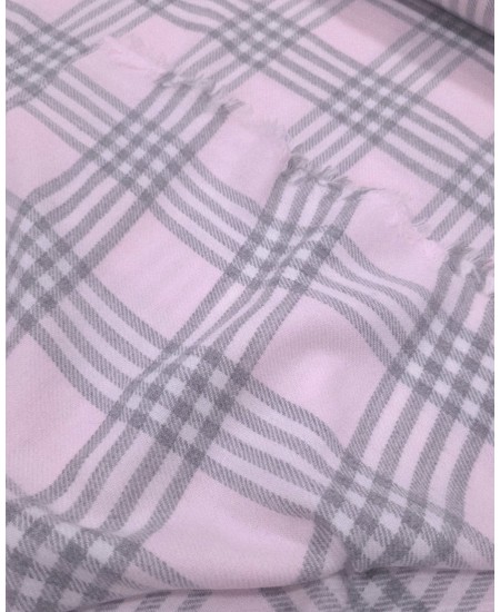 Lã viscose xadrez super quente