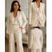 Lã Fria Italiana Jacquard – Cor Creme