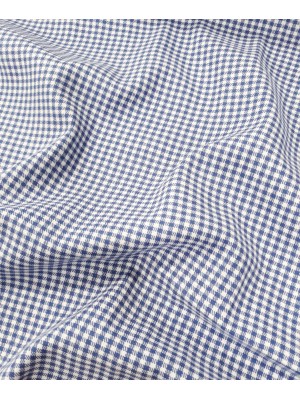 Flanelas 100% Algodão Xadrez Branco e Azul Claro