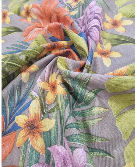 Loneta Folhas Tropical