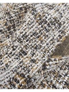 malha interlock efeito Chanel em dourado/pérola malha interlock efeito Chanel em dourado/pérola