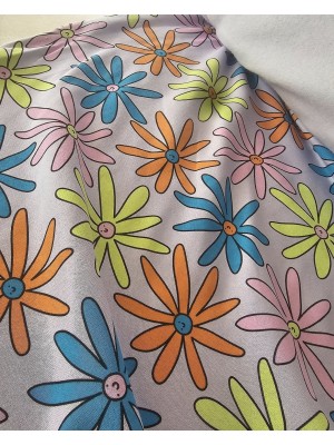 Malha Algodão cardado estampado floral Malha Algodão cardado estampado floral