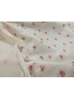 Malha Algodão sem carda Estampado floral