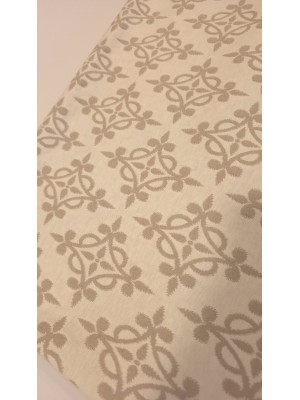malha Algodão Jacquard dupla face Bege