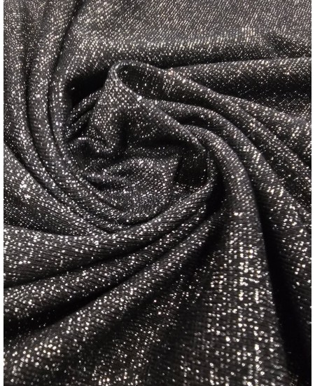  MALHA LUREX BRILHANTE PRETO