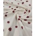 Malha Rib Algodão estampado floral base cor pérola