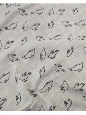Tecido 100% Algodão Musselina estampado