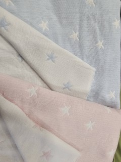 Estrela Rosa 100% Algodão dupla Face Estrela Rosa 100% Algodão dupla Face