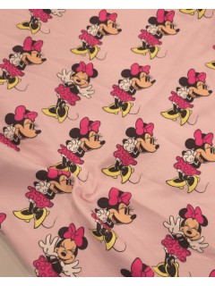 Malha rib Algodão estampado