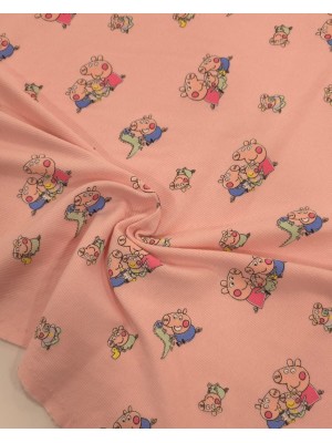 Malha rib Algodão estampado Malha rib Algodão estampado