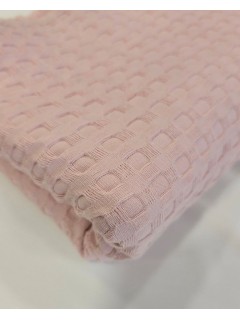Waffle 100% Algodão Rosa Seco