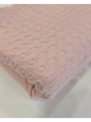 Waffle 100% Algodão Rosa Seco
