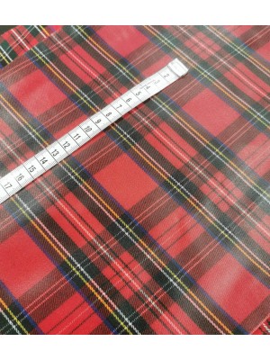 Tartan Vermelho Plastificado