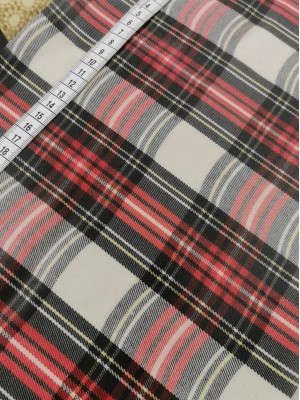 Tartan Branco Plastificado