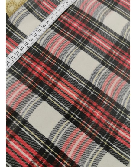 Tartan Branco Plastificado