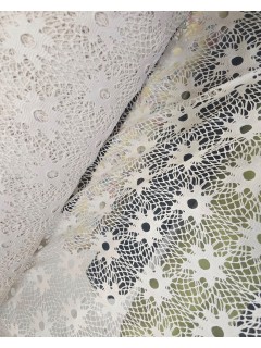 Renda Guipir cor creme 