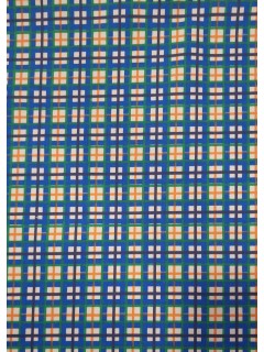 Sarjinha Algodão/Lycra Quadrados Azul