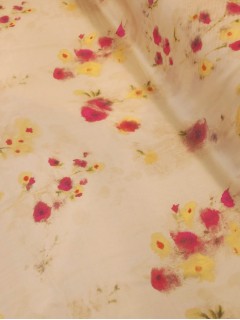  Seda Estampado Floral