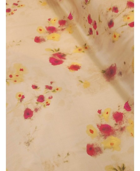  Seda Estampado Floral