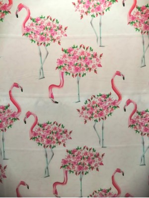Seda Flamingos Rosas