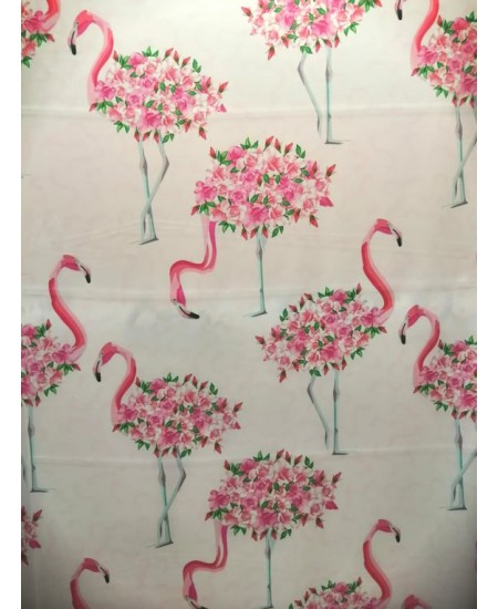 Seda Flamingos Rosas