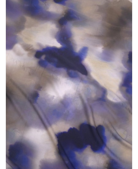 Viscose estampado abstrato tipo aquarela