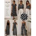 Viscose estampado bolas brancas