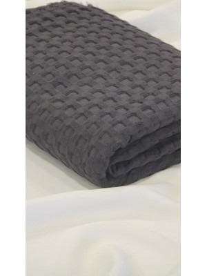 Tecido Waffle 100% Algodão Cinza escuro